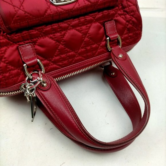 Christian Dior Hand Bag Red Nylon 2237131 - Picture 4 of 9
